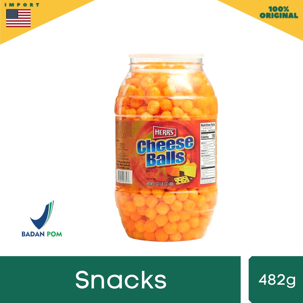

HERR'S CHEESE BALLS BARREL 482g