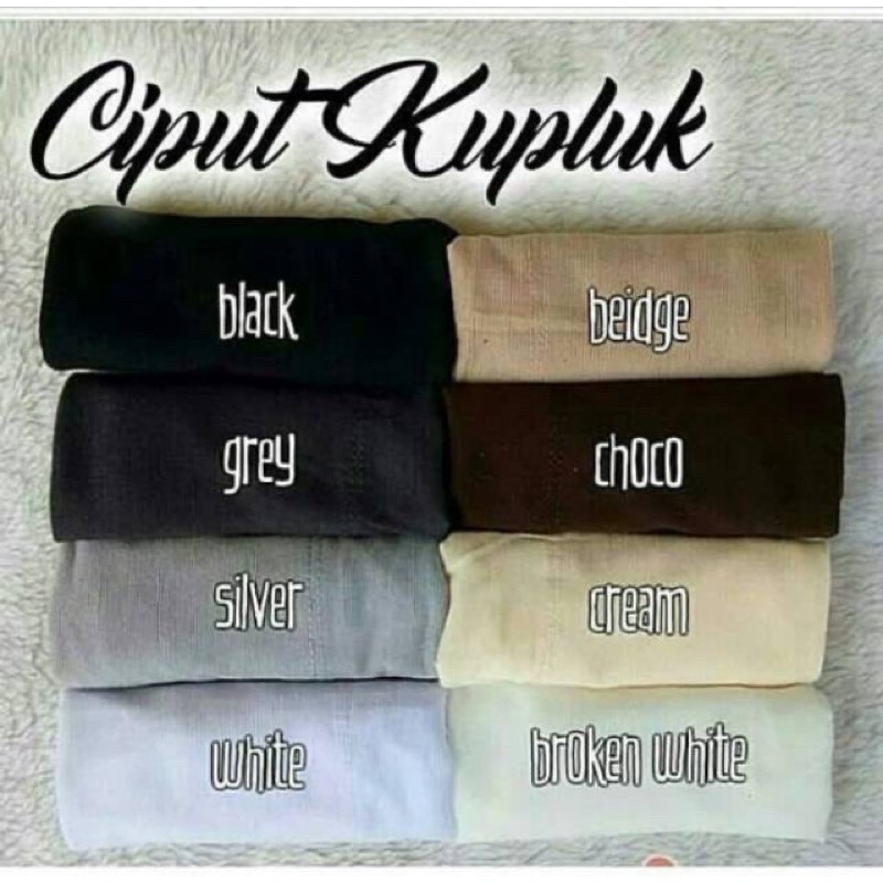 Ciput Basic Arab Polos / Inner Ciput Kupluk Arab Kaos All Size