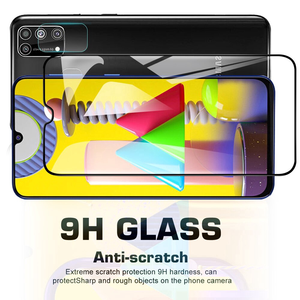 Pelindung Layar Tempered Glass Samsung Galaxy M52 5G Paket 2 in 1