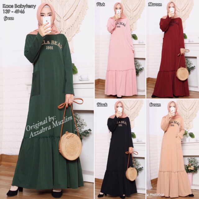 GAMIS BABYTERRY IMPORT BORDIR Ori Saku depan / R.5 - 139-4946