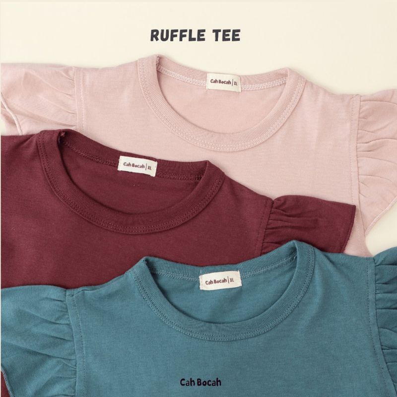 CAH BOCAH - RUFFLE TEE - ATASAN ANAK - BAJU ANAK - KAOS ANAK