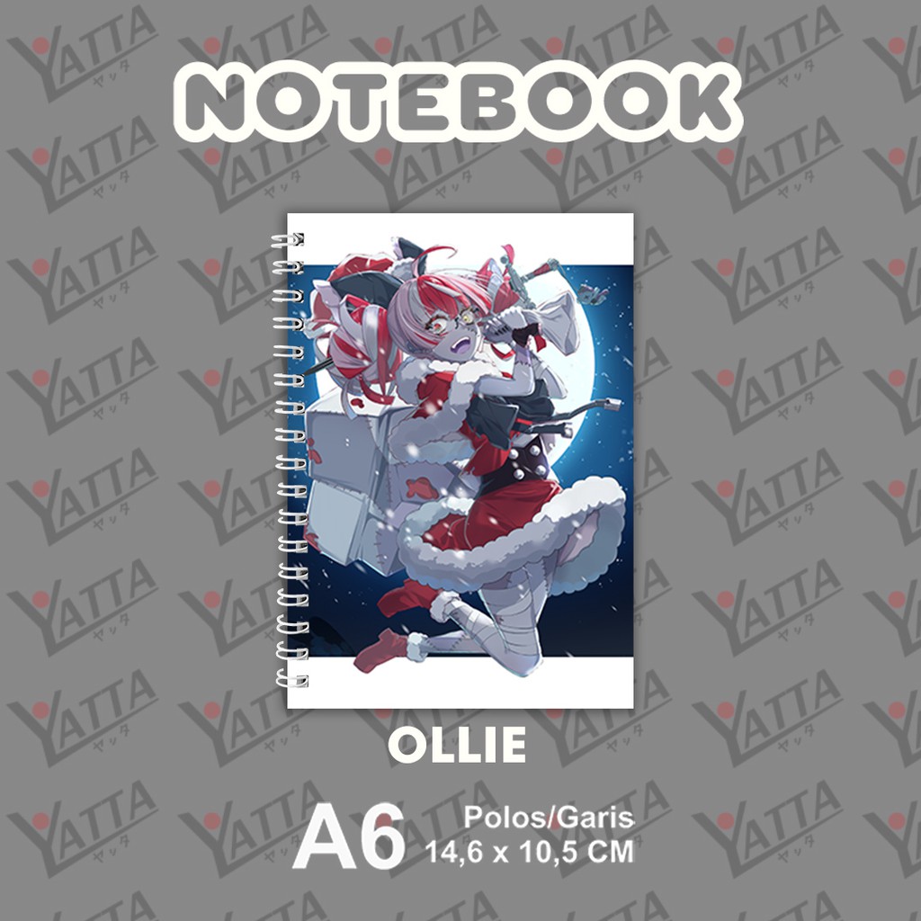 

Notebook Anime Ukuran A6 10,5 cm x 14,8 cm Hololive ID - OLLIE