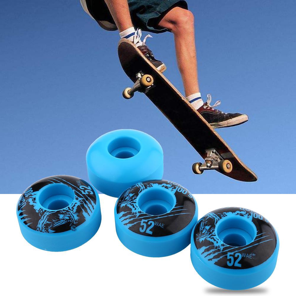 4pcs / set Roda Skateboard 95A 52x30mm Untuk Outdoor