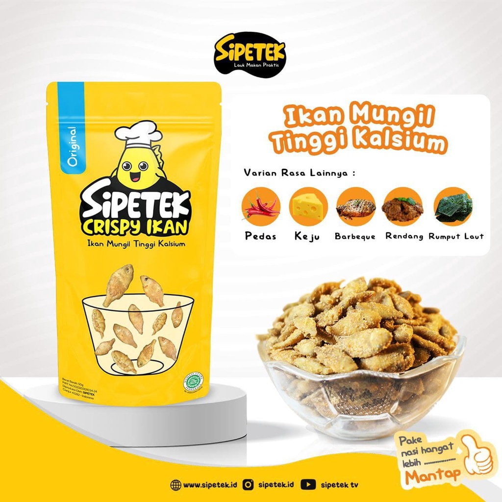 

Sipetek Crispy Ikan Varian Rasa