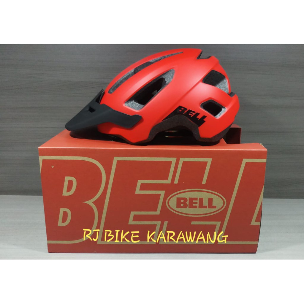 HELM SEPEDA BELL NOMAD RED BLACK