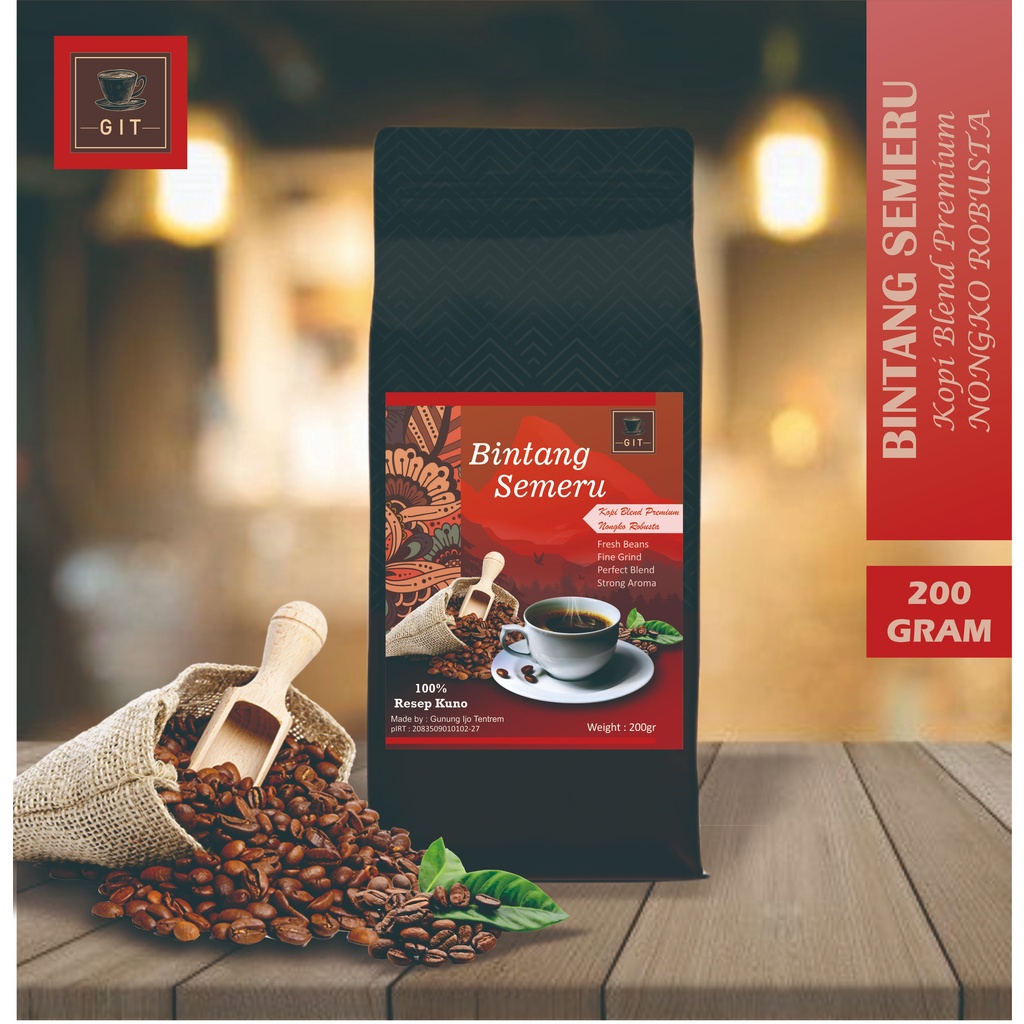 

KOPI BLEND PREMIUM NONGKO/NANGKA ROBUSTA BINTANG SEMERU