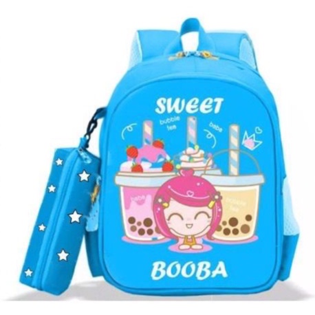 FLASH SALE 7.7 - RANSEL ANAK MOTIF SWEET BOBA LUCU MENARIK UNIK | RANSEL BOBA | TAS PUNGGUNG ANAK CEWEK/COWOK | BACKPACK GO TO SCHOOL | TAS SEKOLAH ANAK | BOBA MILK TEA RANSEL