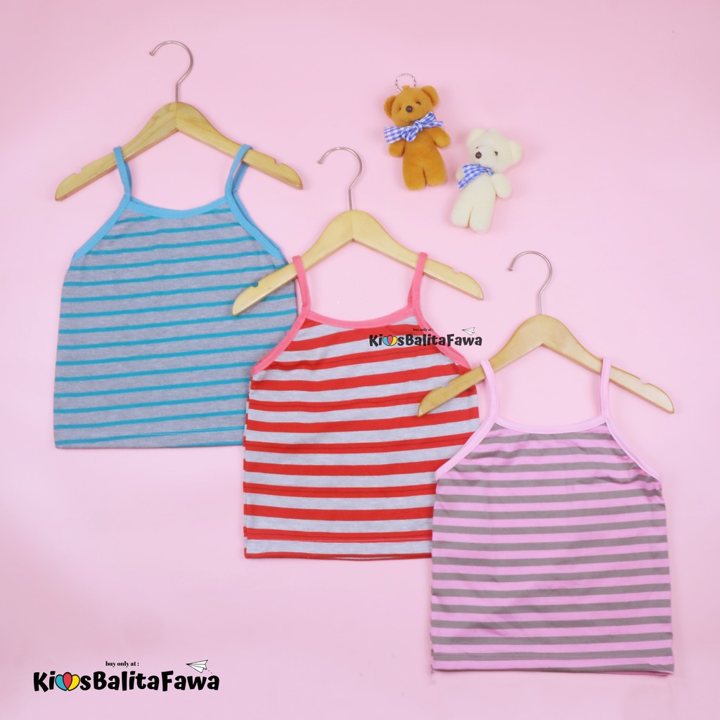 Lova Tanktop uk 1-2 Tahun / Murah Pakaian Harian Kensi Anak Perempuan Baju Atasan Adem Cewek