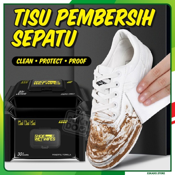 DISPOSABLE SHOES WIPES 1 PACK 12 LEMBAR