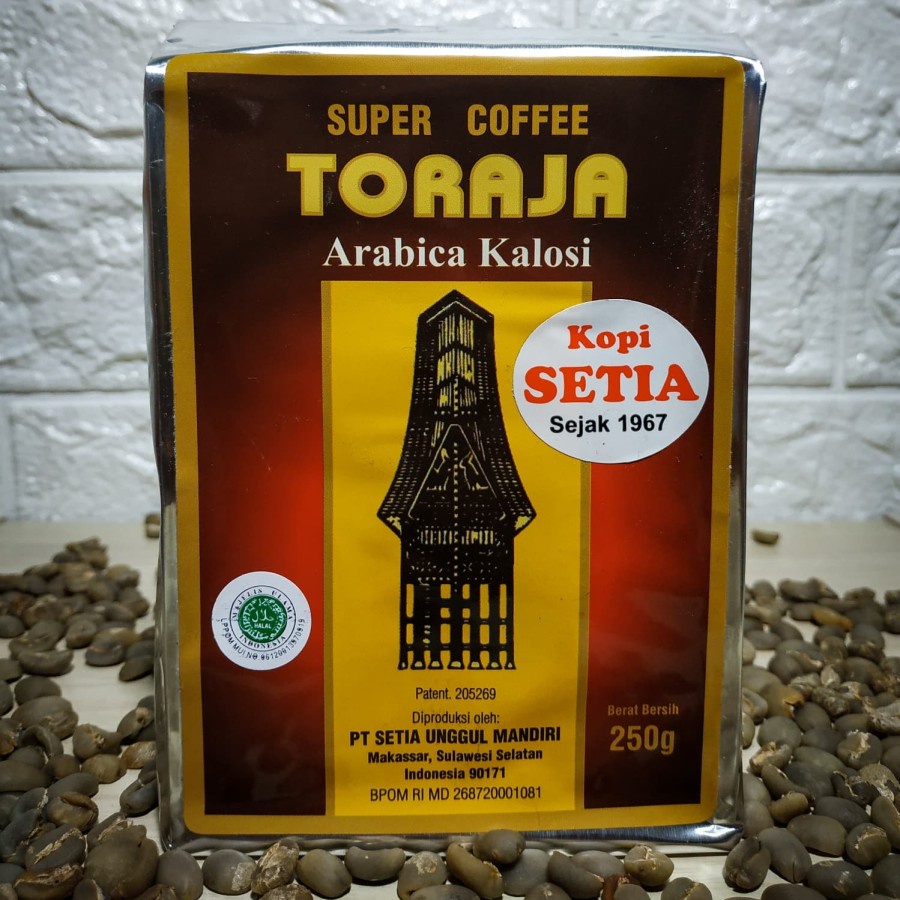 

Kopi Setia Toraja Arabica Kalosi SUPER 250gr