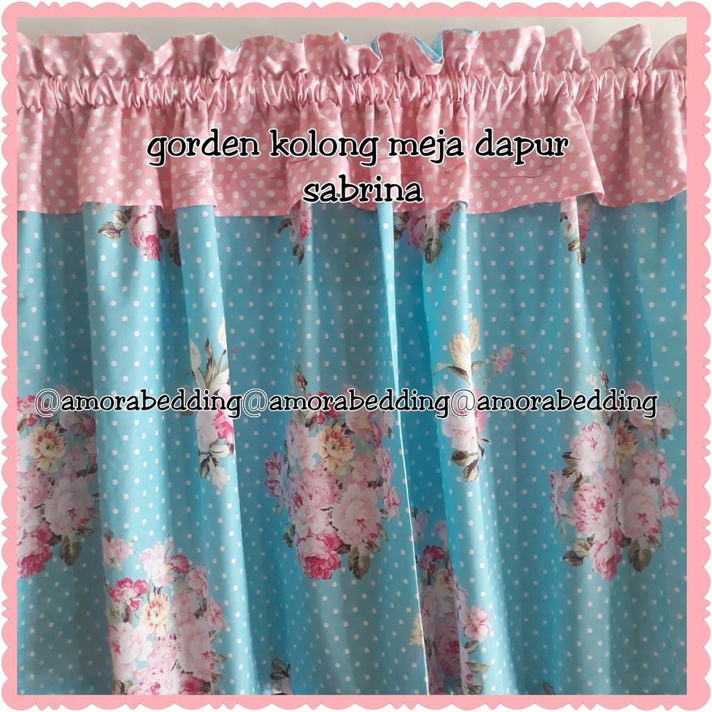 Gorden Kolong Meja Sabrina Shabby Chic Shopee Indonesia