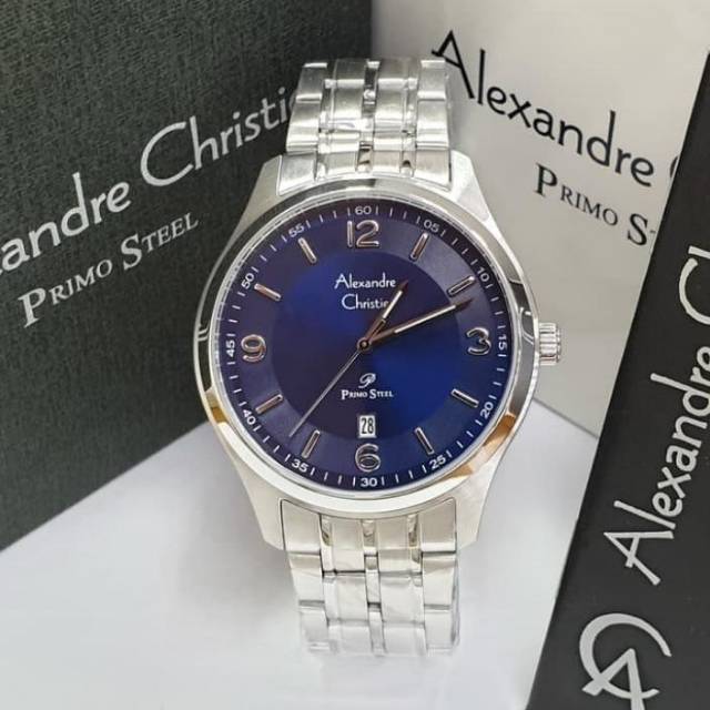 ALEXANDRE CHRISTIE AC 1010 PRIA SILVER BLUE ORIGINAL