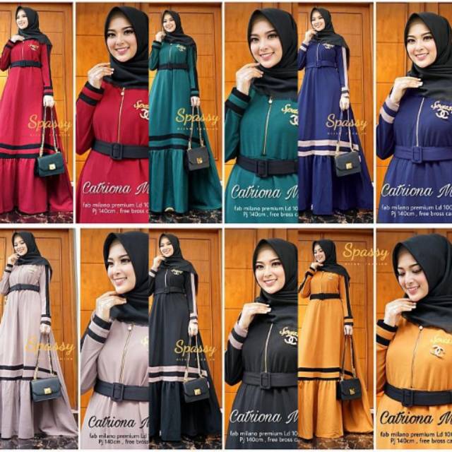 Maxy maxi catriona dress dres taluna elna pamela liaten sofiya luna salsabila elegant spassy sabrina