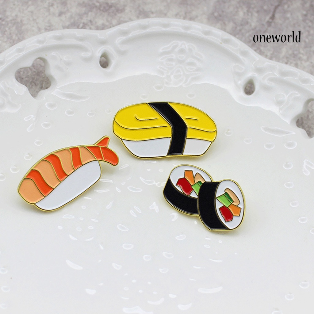 Bros Pin Enamel Bentuk Sushi Makanan Jepang Untuk Dekorasi Topi Jeans