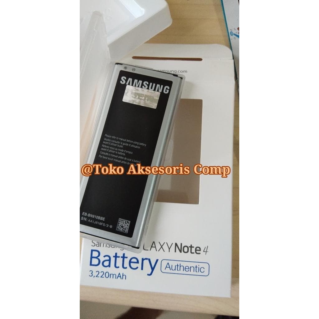 ORIGINAL 100 Baterai Batre Batere Battery Samsung Galaxy Note4 Note 4