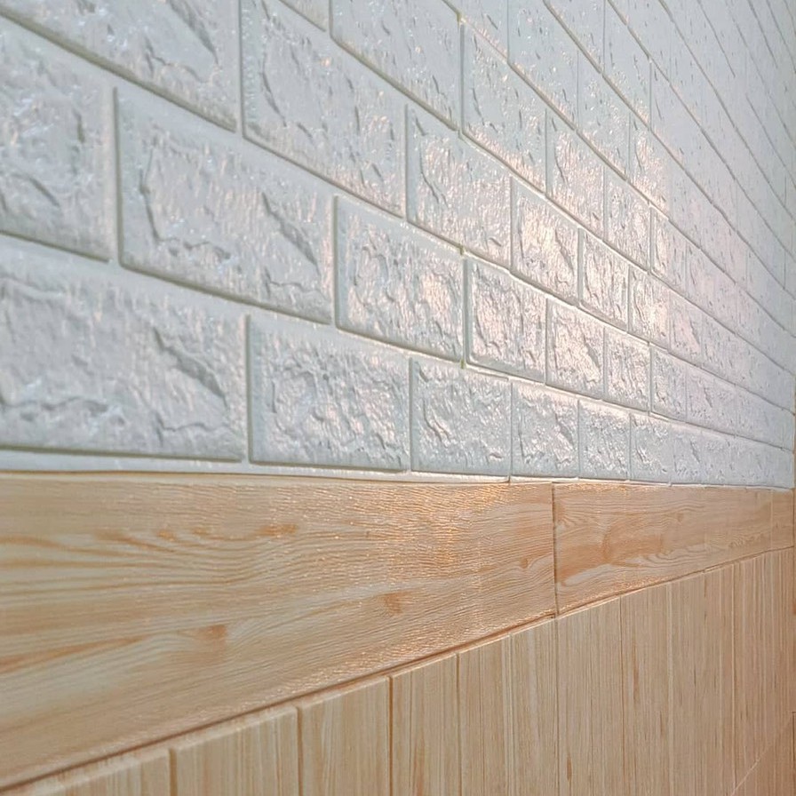 Wallpaper Dinding 3D Foam Motif 70 x 70 cm