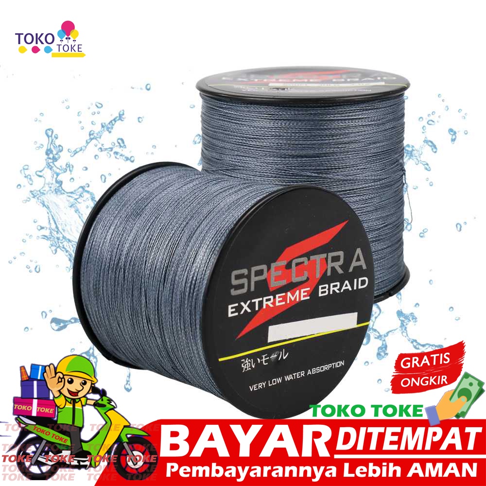 Senar Benang Tali Pancing Super Braided Senar Pancing Kuat Anti Keriting Senar Benang Tali Pancing E