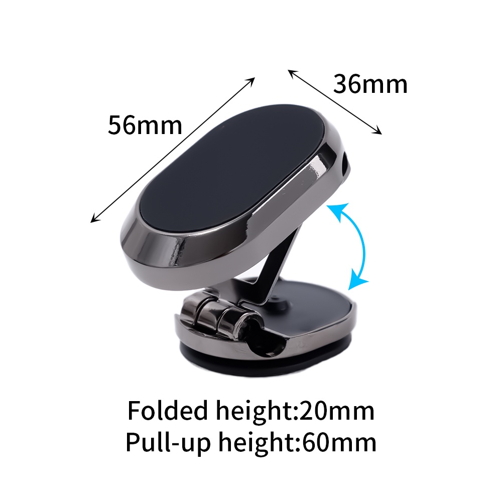 360°Stand Holder Hp Universal Bahan Metal Anti Jatuh Untuk Dashboard Mobil