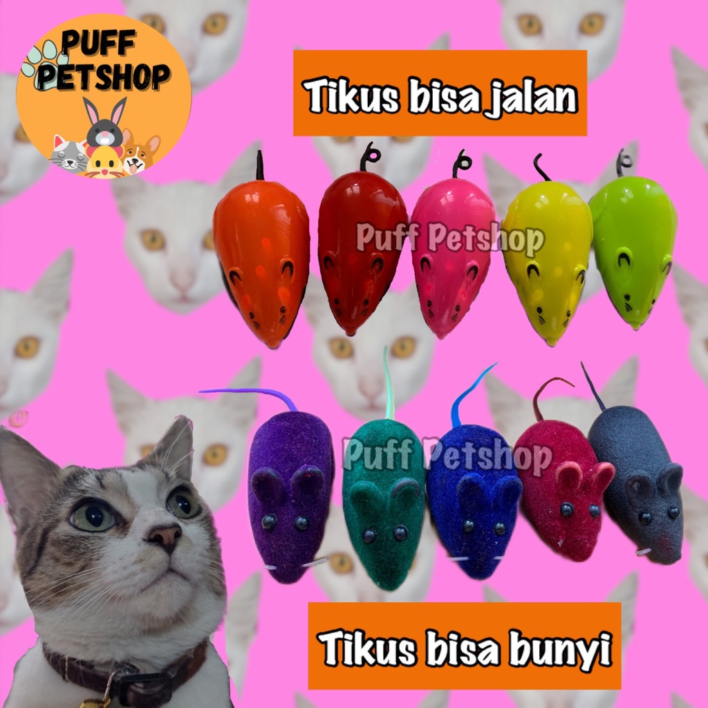 Mainan Kucing Anjing Tikus Bergerak / Tikus Bunyi / Mainan Tikus
