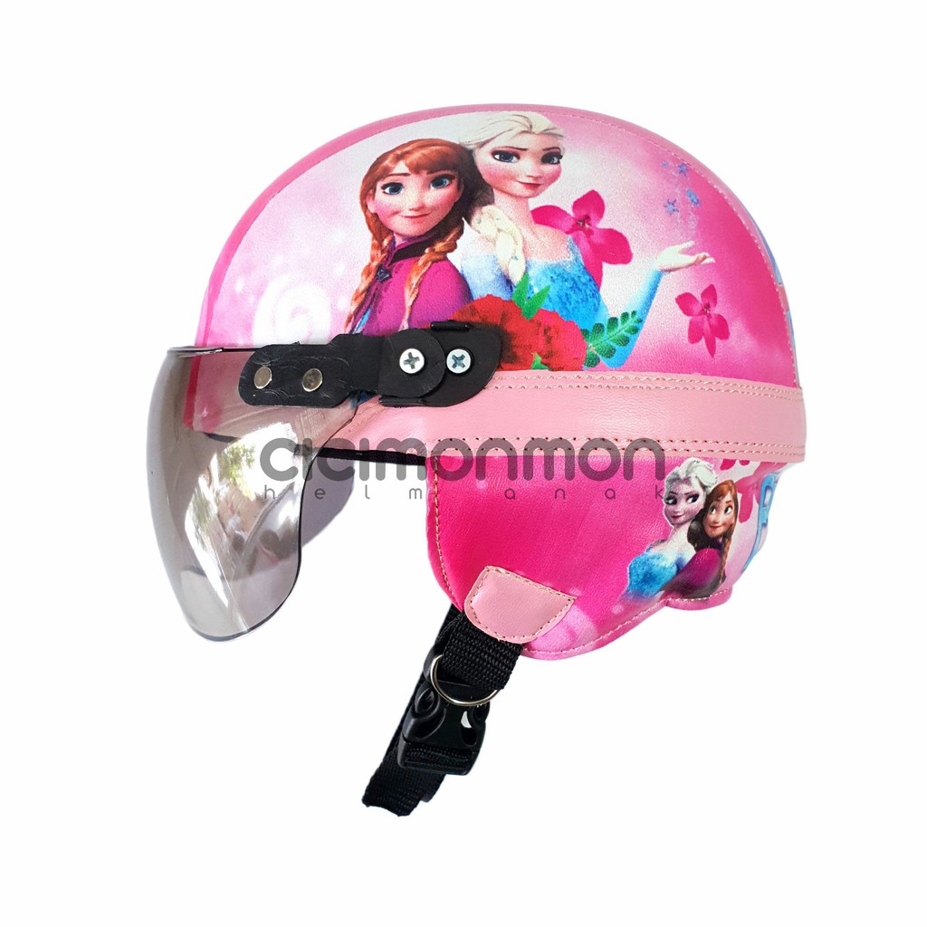 SPECIAL Helm Anak Retro Karakter Frozen