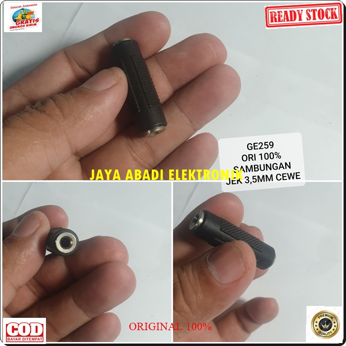 G259 JACK 3.5 MM ADAPTER JEK 3,5 KONEKTOR SAMBUNGAN SPLITER AUDIO DAN SOUND SUARA CONVERTER KONEKTOR MULTI UNIVERSAL MALE EXTENSION PENYAMBUNG HEADSET HEADPHONE FEMALE AUX DVD MALE AMPLI STEREO HEADSET HARGA TERJANGKAU