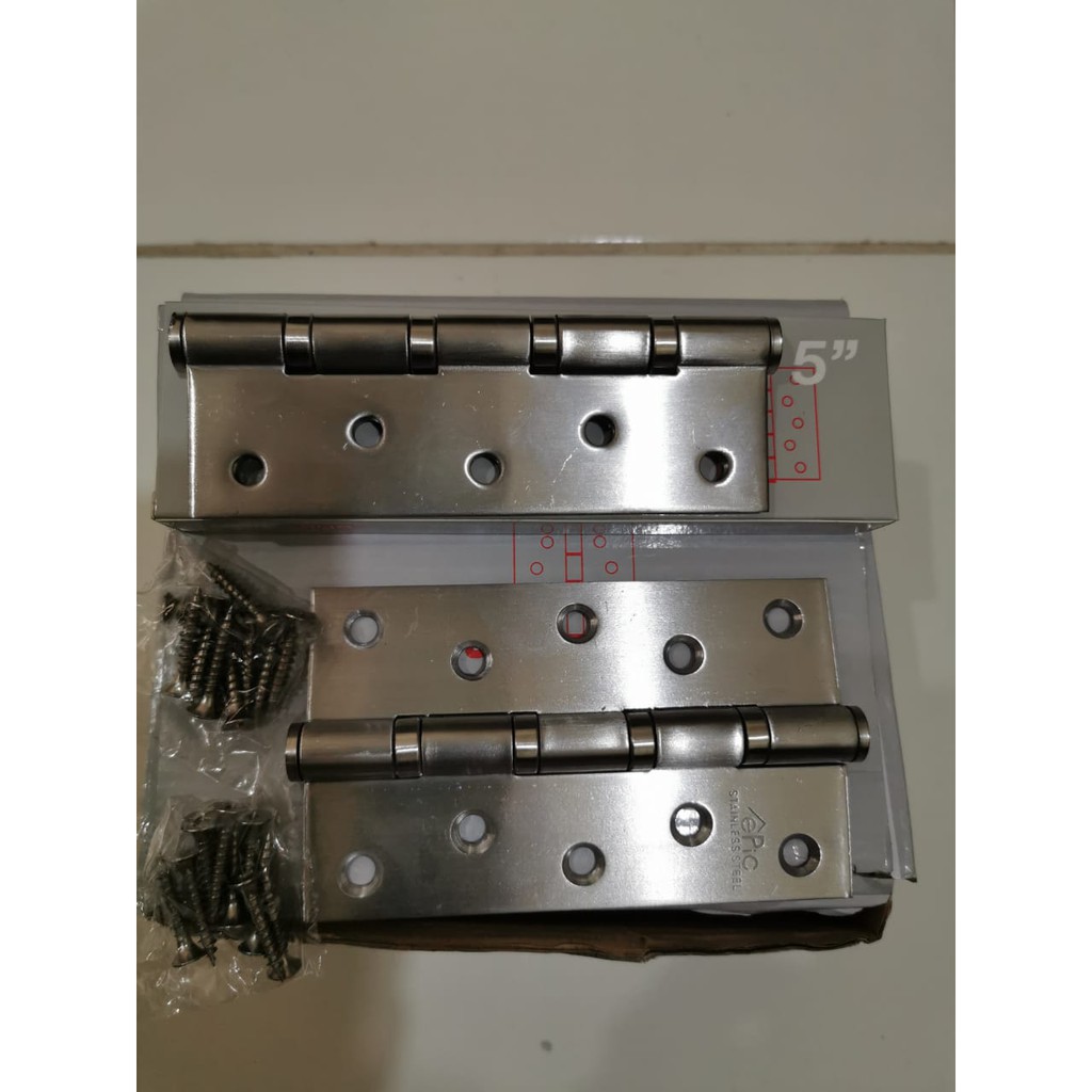 Engsel Pintu Kupu-kupu Tebal Stainless steel 5 inch EPIC