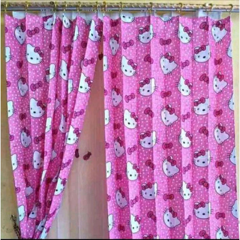 Gorden pintu karakter murah kamar Tidur hordeng tirai pintu