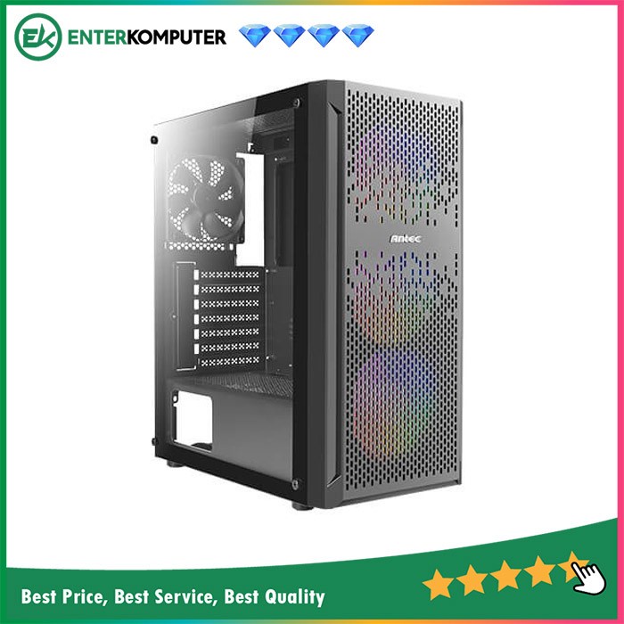 Casing Antec NX290 - ATX Gaming Case - Tempered Glass Side Panel