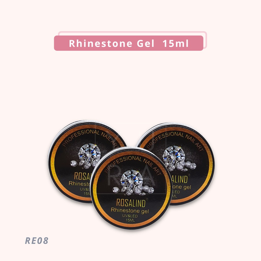 Rosalind Rhinestone Gel Manik Manik Nail Art / LEM AKSESORIS KUKU RE08