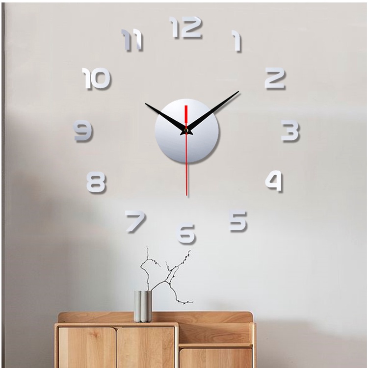 G8A emoyo jam dinding diy wall clock model simple 30 cm - diy-201 - black Or-i