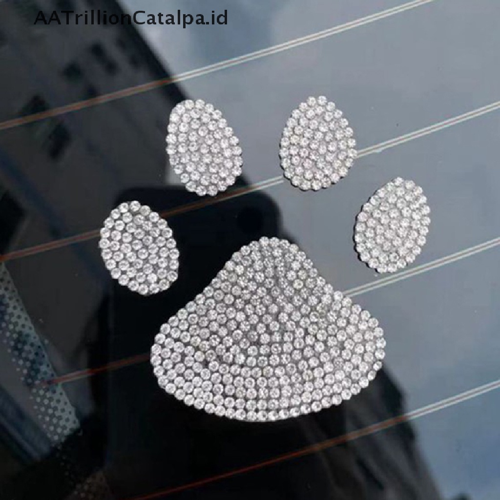 Aa Sticker Decal Dekorasi Mobil Motif Gambar Butterfly Skullaksen Berlian Imitasi