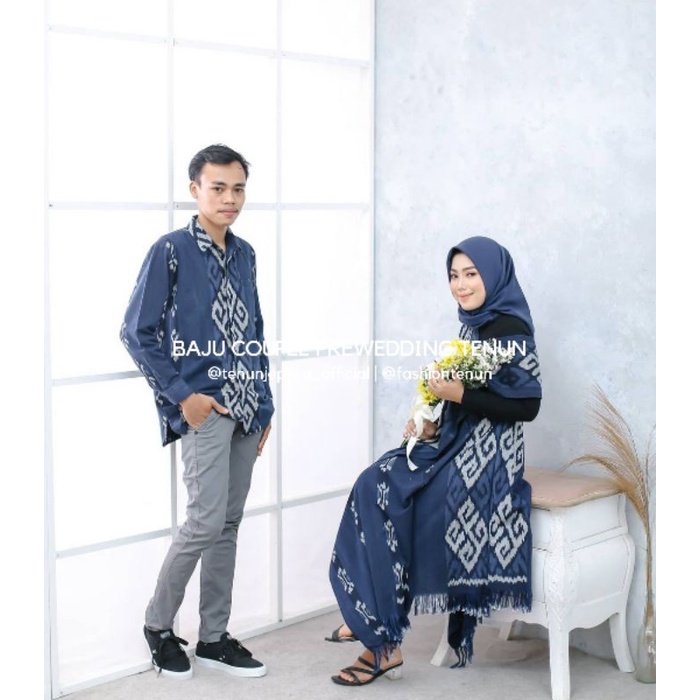 Baju Prewedding Couple Tenun | Baju Kondangan Couple Tenun | Baju  Prewedding Couple | Couple Tenun 