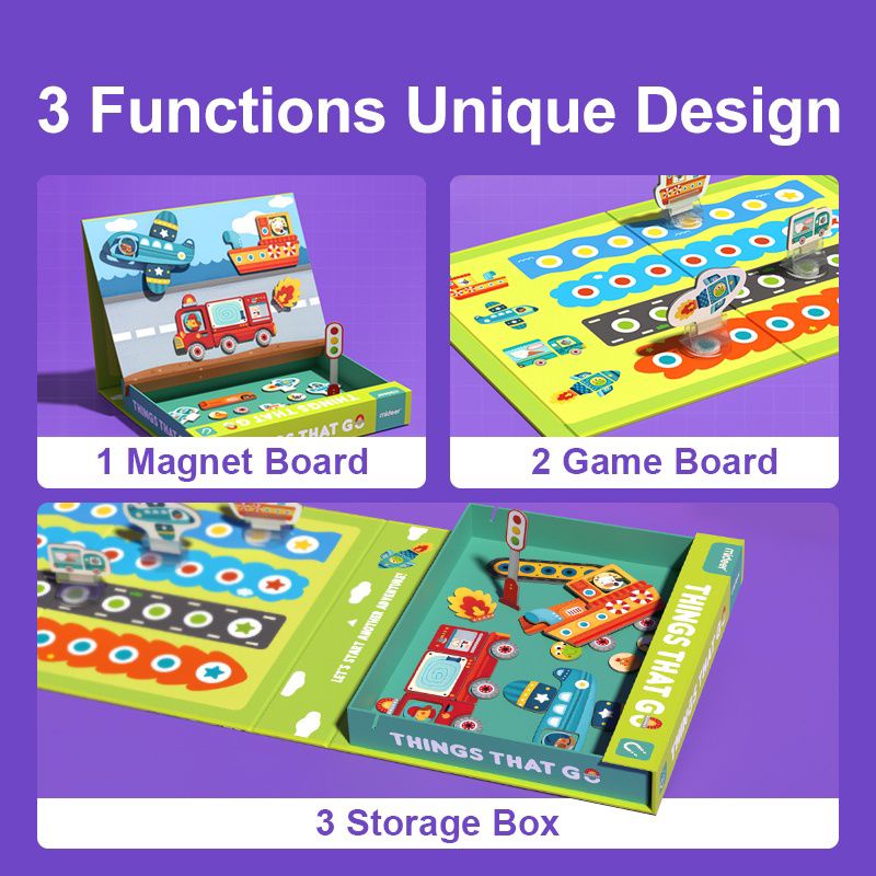 Image of Mideer Magnetic Activities Dress Up Game Mainan Edukasi Anak montessori puzzle magnet activit #2