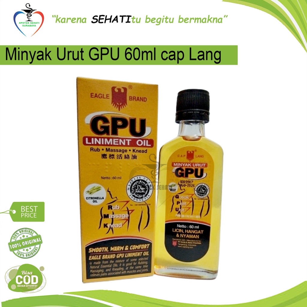 MINYAK GPU CAPLANG 60ML GOSOK PIJAT URUT