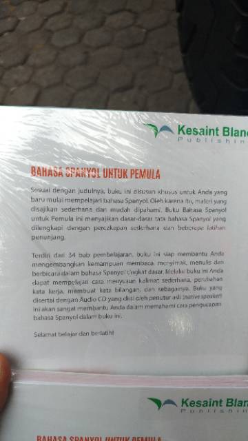 Bahasa Spanyol Untuk Pemula Kasaint Blanc Shopee Indonesia