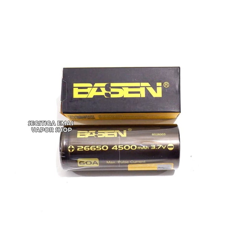 Order Langsung Battery Baterai Batere 26650 BASEN 4500mAh 60A ORIGINAL (bukan AWT) Limited