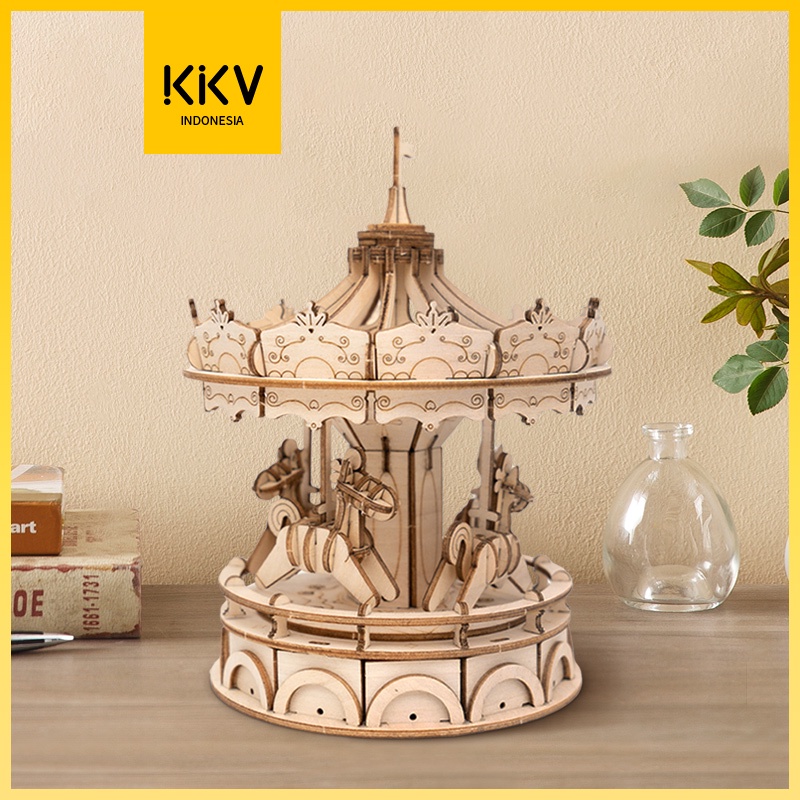 KKV - Merry Go Round (baca deskripsi)/Rolife Carousel / 187g/3D puzzle