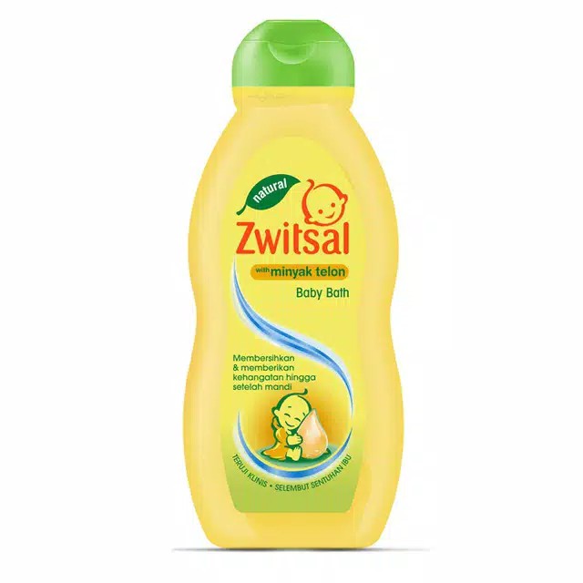 Zwitsal Baby Bath Natural Dengan Minyak Telon 200 ml