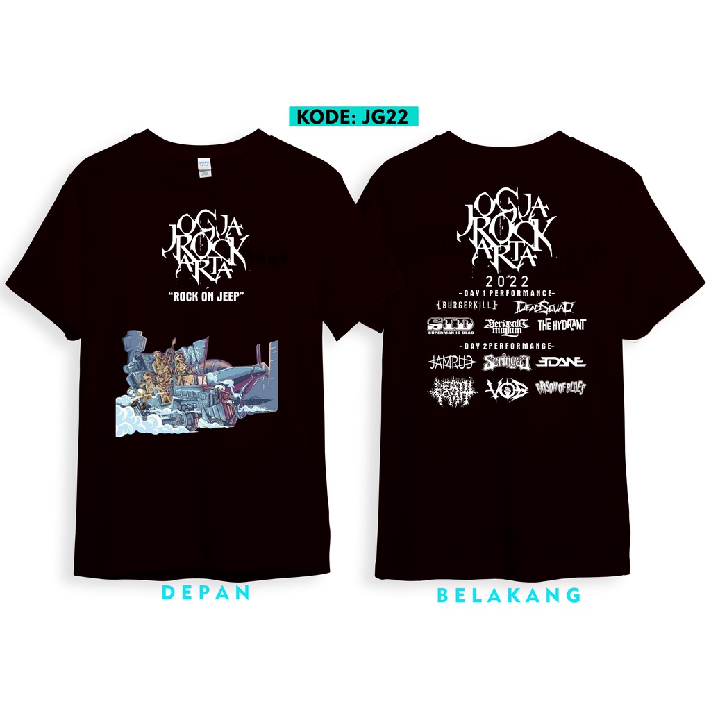 Jogjarockarta festival 2022 tshirt original gildan softstyle jg22