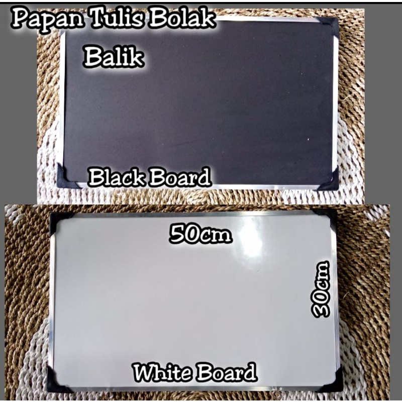 

PAPAN TULIS BOLAK BALIK WHITE BOARD BLACK BOARD AWET