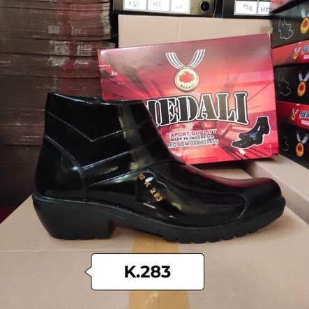 Sepatu Kulit PDH Pria boots polri TNI security guard PNS sepatu Kerja formal Tampil lebih keren