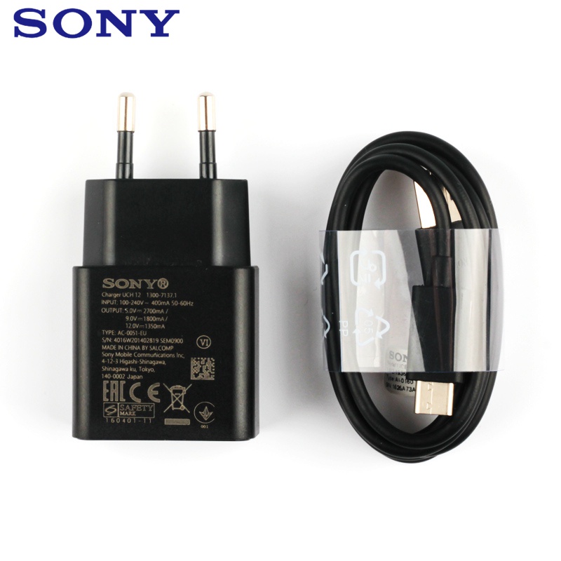 Travel Charger Sony Qualcom Original 100%  Type UCH - 10 / Fast Charging