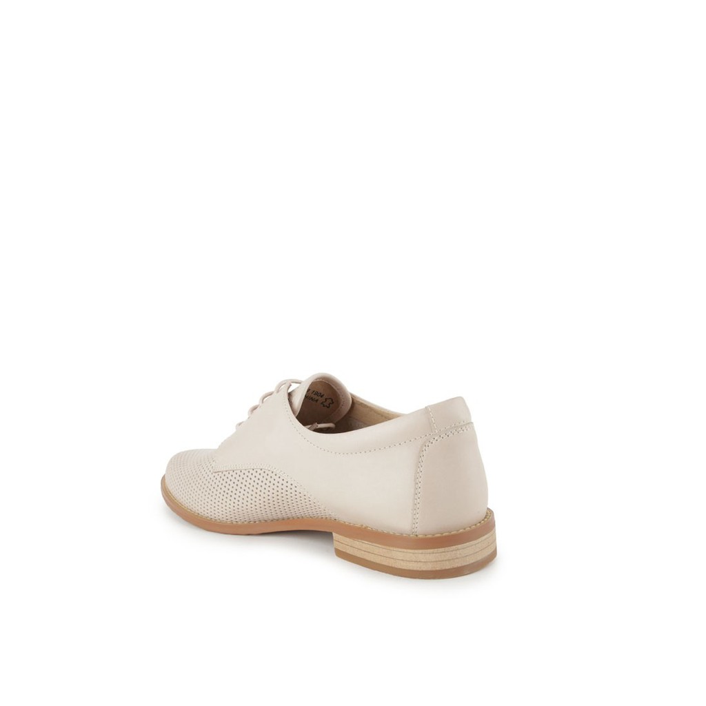 SEPATU PANTOFEL KULIT OBERMAIN WANITA ORIGINAL CASUAL SEMI FORMAL BRANDED ASLI CREAM BEIGE OW05