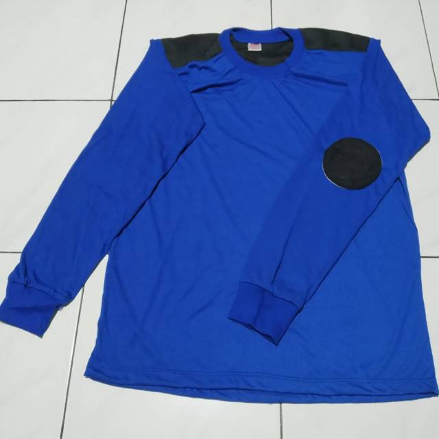 MG Kaos polos lengan panjang kempol lapangan Biru Balantas, Polantas, security