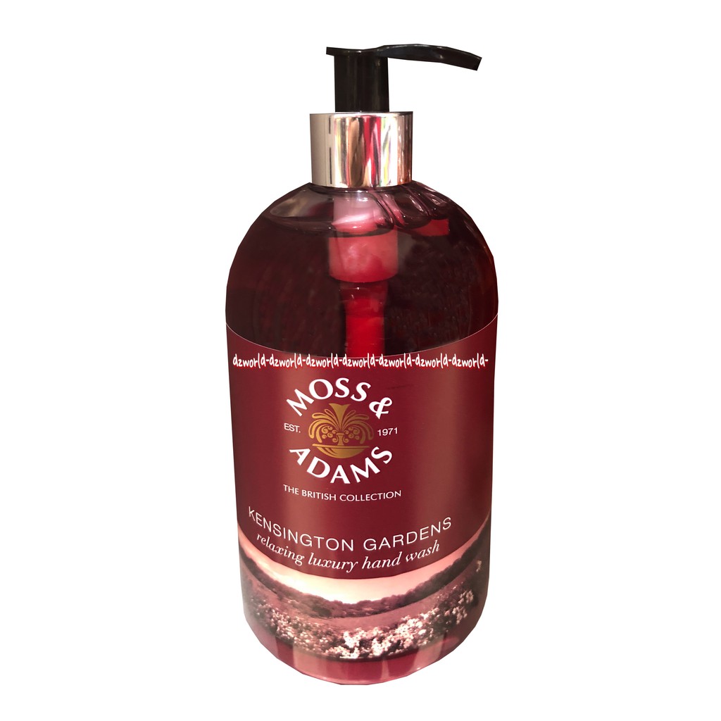 Moss &amp; Adams Kensington 500ml Gardens Relaxing Luxury Hand Wash 500ml Sabun Cuci Tangan Cair Moss Adams Kengsington Handwash