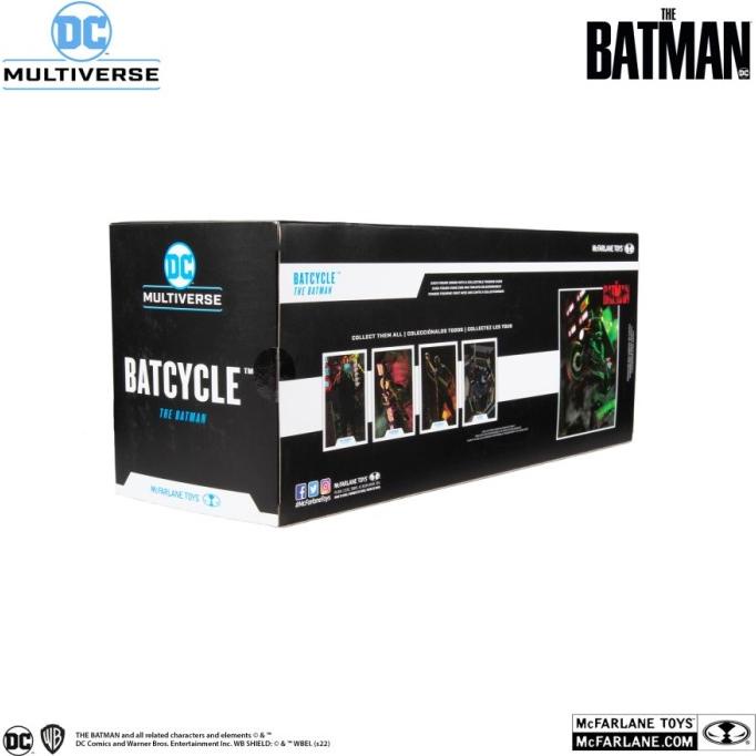 MCFARLANE TOYS DC THE BATMAN MOVIE VEHICLES 2022 BATCYCLE ORIGINAL