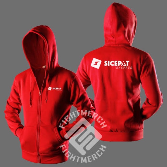 JAKET HOODIE SICEPAT EXPRESS ZIPPER SWEATER SI CEPAT JASA KIRIM