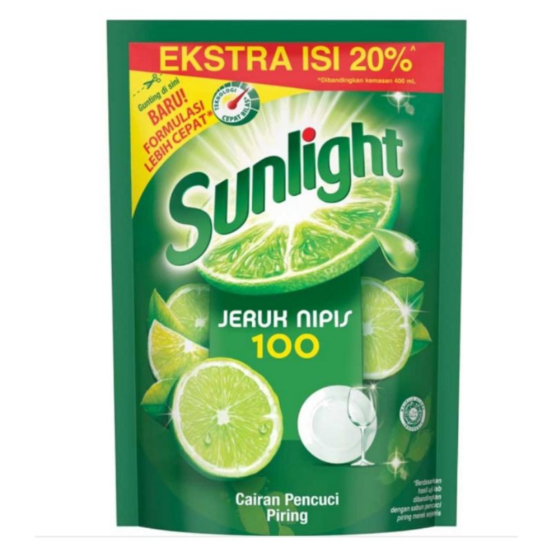 Sunlight Refill Sabun Cuci Piring 510 ml Jeruk Nipis