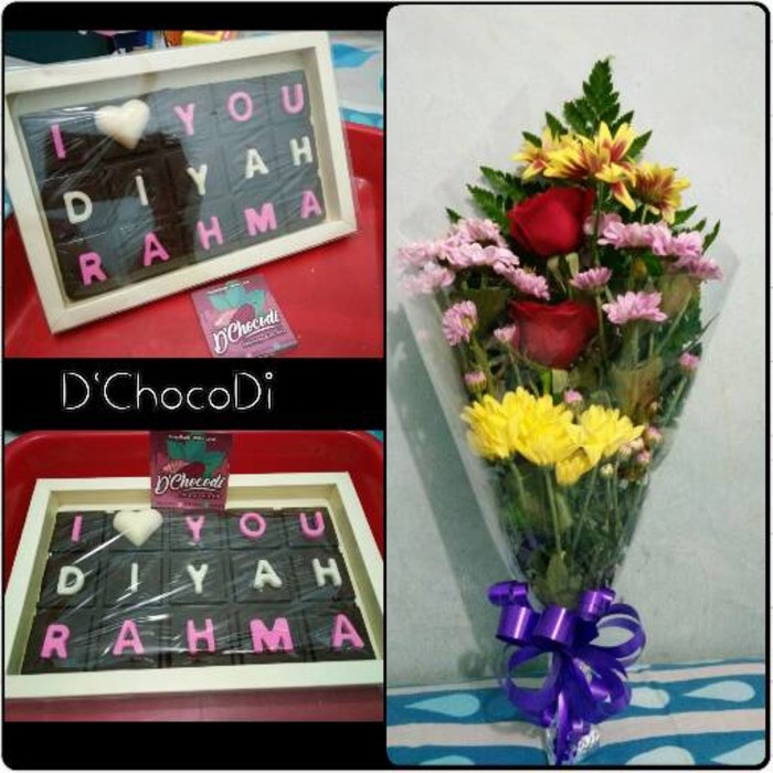 

Promo coklat love buket bunga paket coklat hadiah valentine by LARVA