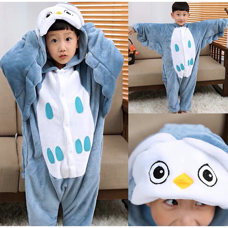 BAJU ONESIE BONEKA OWL BURUNG HANTU ANAK COSPLAY PIYAMA KOSTUM